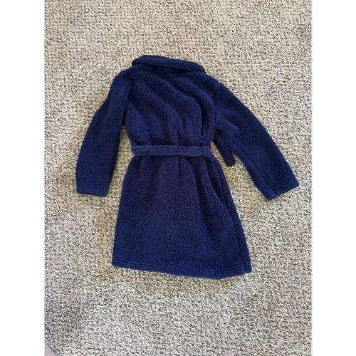 Boys Navy Blue Fuzzy Robe size 6/7 - Picture 5 of 5