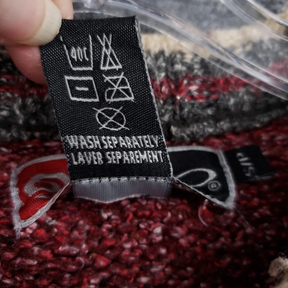 Suéter Op Ocean Pacific Para Hombres S Pequeño Rojo Gris Pullover Acrílico Surfer DE COLECCIÓN Foto 4 de 4