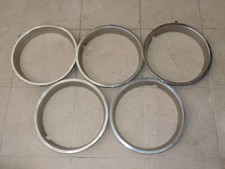 Lot de 5 enjoliveurs de jante 15"? (PEUGEOT 504 604 V6 BMW roue inox chromé)