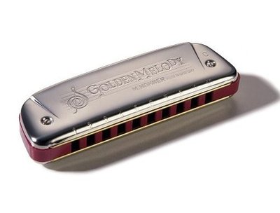 HOHNER GOLDEN MELODY TREMOLO 2416 HARMONICA KEY OF F MADE IN
