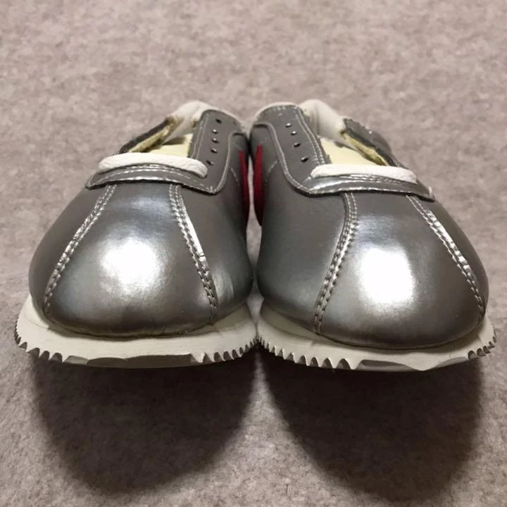 NIKE LEATHER CORTEZ US 8.5 Silver From Japan