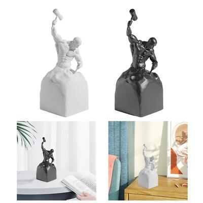 Carving Inspirational Statue Collectible Statue for Bookshelf Decorative Objects