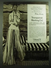 1970 Charles Revson Ultima II Transparent Blushing Gel Advertisement