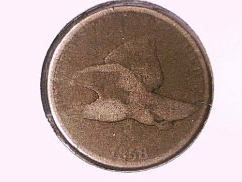 1858 Flying Eagle Cent original roh ungradiert 00221 - Bild 1 von 3