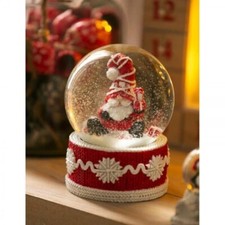 Christmas Santa Gnome Water Snow Globe