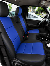 Ford Ranger 2010-2011 Blackblue S.leather Custom Fit Seat Console Covers
