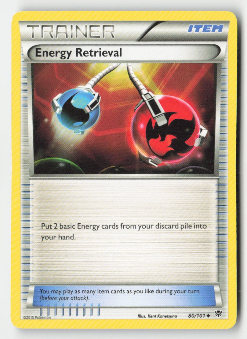 Energy Retrieval 80/101 Uncommon Plasma Blast Pokemon Lightly Played