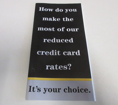 Commonwealth Bank - Our Reduced Credit Card Rates - 10 Panel Brochure - 1993