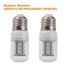 2X E27 3.5W LED Refrigerator Light Corn Bulb For Frigidaire Kenmore 5304511738