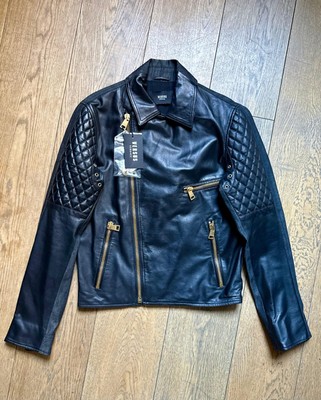 Versus Versace Lederjacke schwarz Gr. L - NEU mit Etikett!