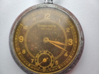 victoria watch precision pocket watch movement - 43,9mm - for parts and spares