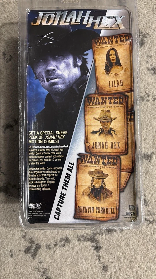 JONAH HEX Neca“Jonah Hex”7英寸可动人偶DC漫画华纳兄弟全新带盒 — 第 2/2 张图片