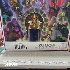 Ceaco Disney Villains 2000 Piece Jigsaw Puzzle Multi-Color Complete