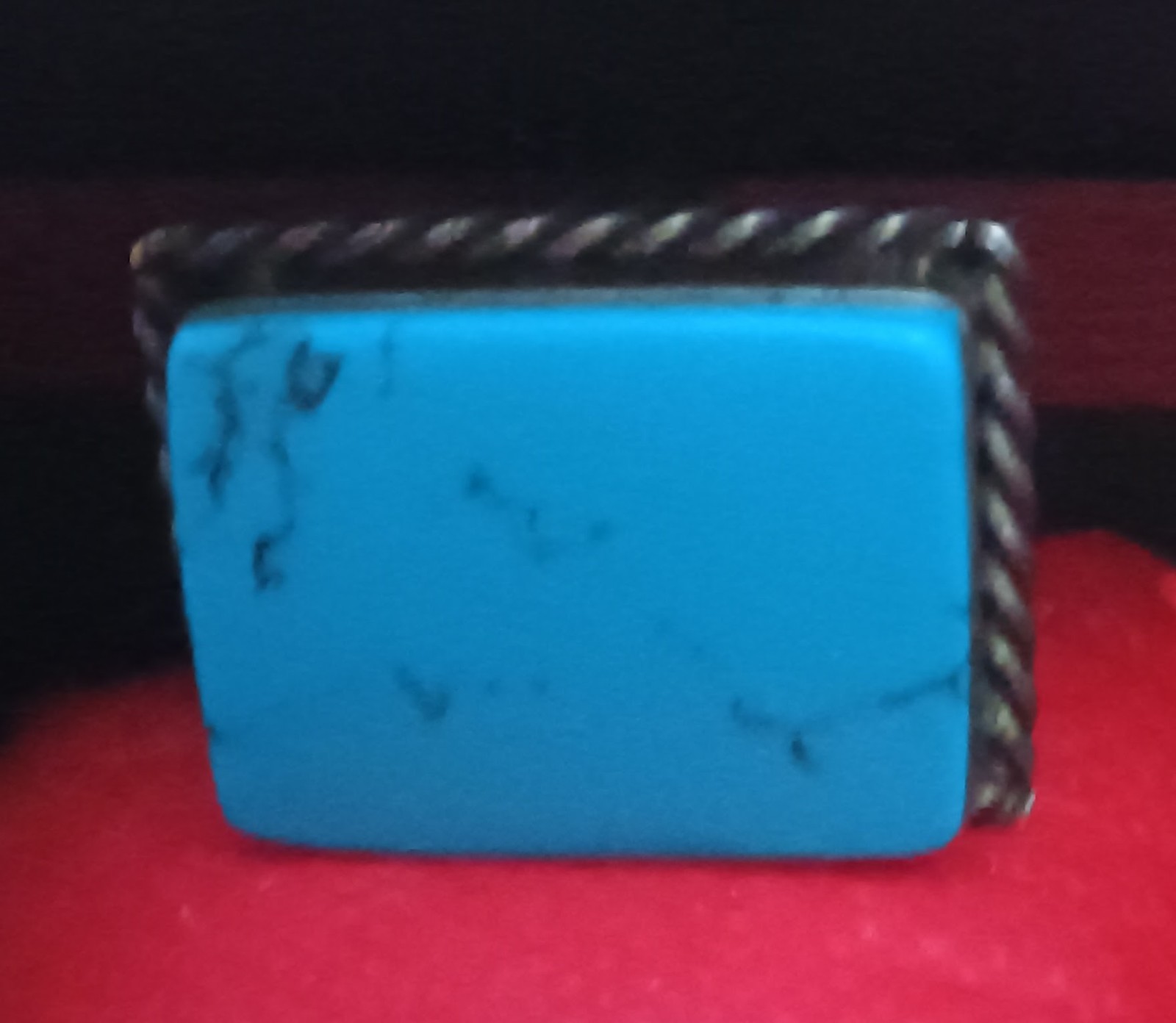 Large adjustable Texaco Sterling Silver Ring  Tur… - image 16