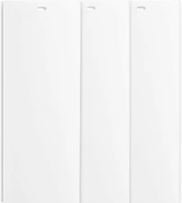 White Vertical Blinds Slats for Sliding Doors & Windows - 82.5" (3 Pack)