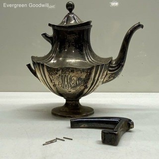 Whiting Sterling Silver 1.75 Pint Teapot 478 Grams Detached Handle