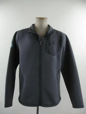 Men's XL Spyder S16539 Venom Full-Zip Jacket Polar Gray Quilted Stretch Bonded