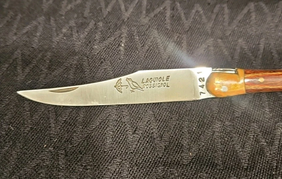 Raro. Vintage. Cuchillo Plegable 7" Laguiole Rossignol 7421. 440  Foto 4 de 4