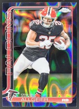 2025 Topps Chrome Tyler Allgeier Black Lava Refractor /10 Falcons SM5