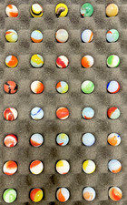 Vintage Group or Lot of 40 Peltier Glass Marbles Swirl Beautiful