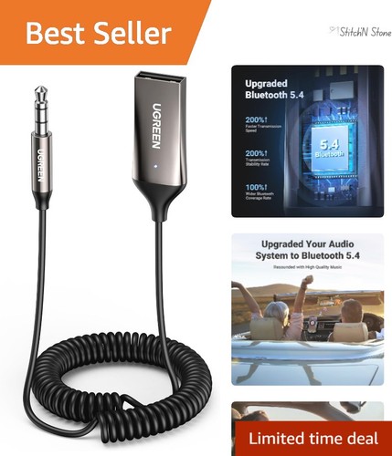 High-Fidelity Bluetooth 5.4 Car Adapter - Noise Isolation & Dual Connection - 第 1/10 張圖片