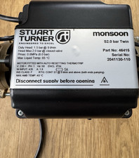 Stuart Turner Monsoon S2.0 Bar Twin Shower Pump 0.6 Bar 230V 425W 46415