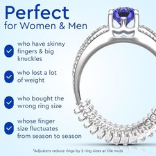 Ring Sizers for Loose Rings Size Adjuster Spacers Tightener Invisible Guards NEW