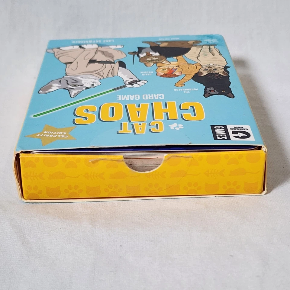 Cat Chaos Kids Card Game Celebrity Edition 2017 Used Incomplete Luke Skywhisker - Image 3 of 4