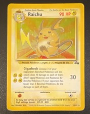 Pokémon TCG Fossil Raichu 14/62 Holo Rare EN 1999 on eBay