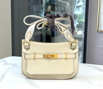 Hermes Mini Jypsiere Glacier White Epsom Shoulder Bag For Women | eBay