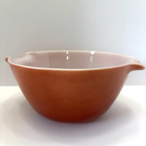 Vintage Anchor Hocking Fire King Orange Ombre Glass Mixing Bowl 9"  MCM