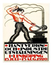 Poster da esposizione industriale vintage anni '20 arte da parete qualit�...