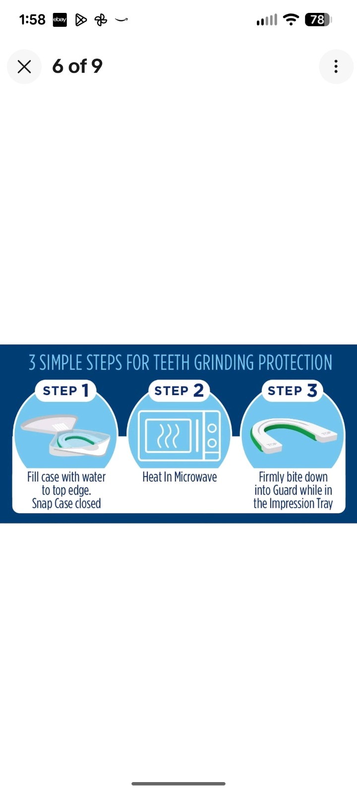 Oral-B Nighttime Dental Guard for Teeth Grinding, Custom Fit, One Size Fits All 