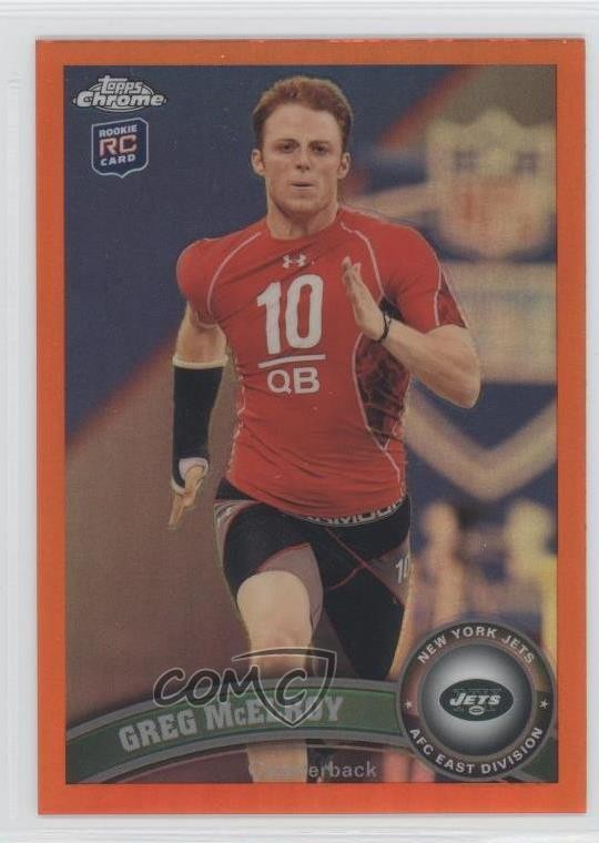 2011 Topps Chrome Retail Orange Refractor Greg McElroy #86 Rookie RC 2f4