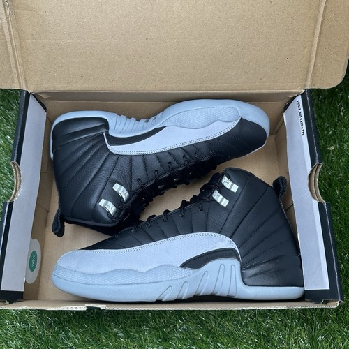 Size 6.5Y-Air Jordan 12 GS Barons 153265010 Black White - Picture 5 of 10