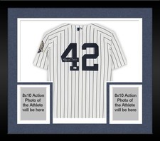 Framed Mariano Rivera Yankees Signed White Mitchell & Ness 2013 Authentic Jersey