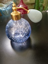 caithness perfume bottle with puffer very good condition