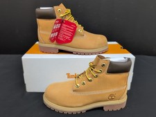 Timberland Premium 6'' Lace Waterproof Boot Youth 3M/M Wheat Nubuck 112709 713