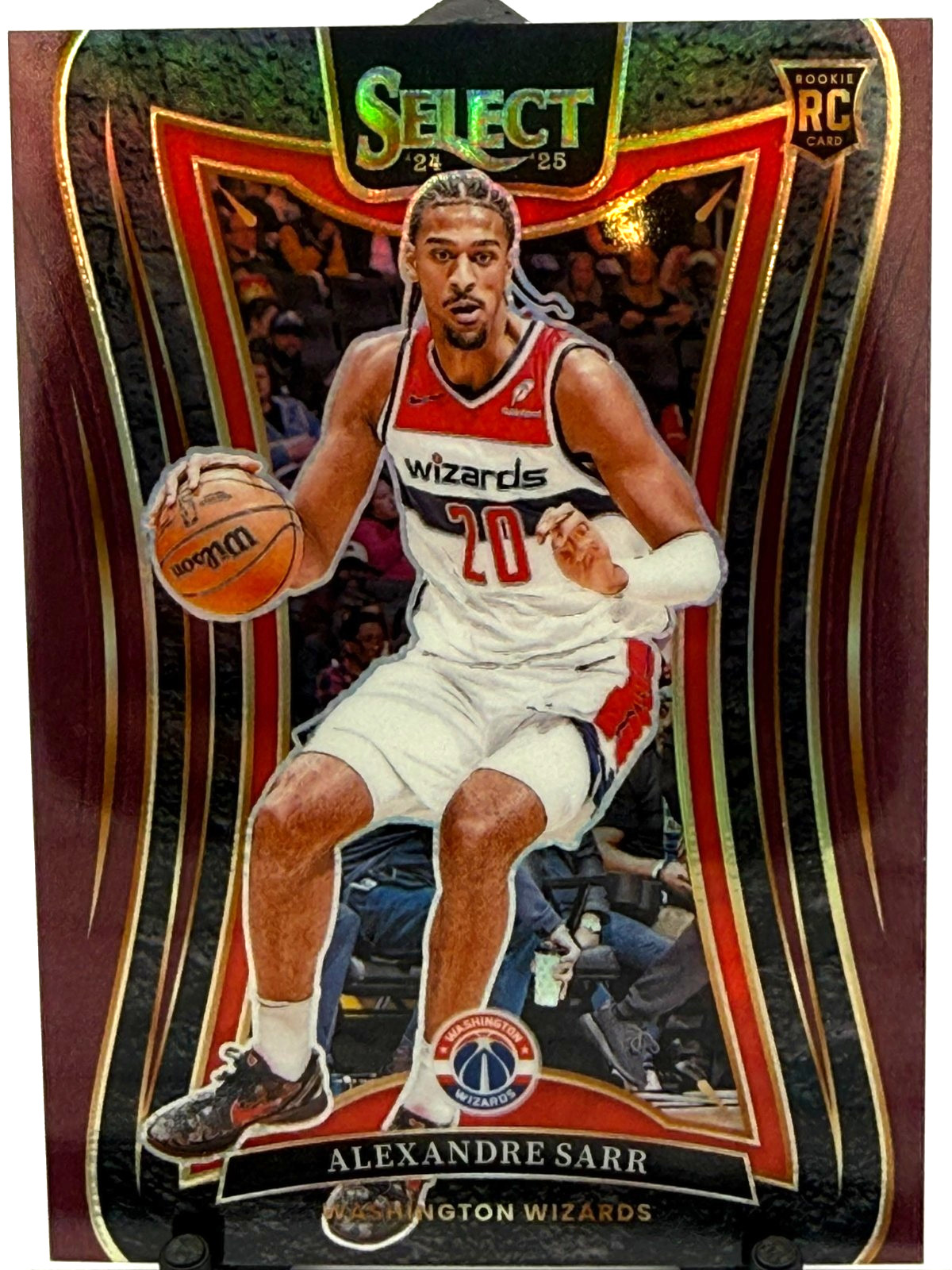 2024-25 Panini Select - Mezzanine Alexandre Sarr #399 Maroon Prizm /85 (RC)