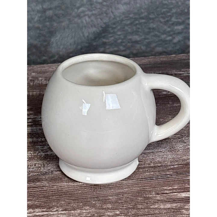 Taza cara sonriente redonda cerámica taza de té café novedad divertido lindo regalo McCoy años 70 Foto 2 de 4