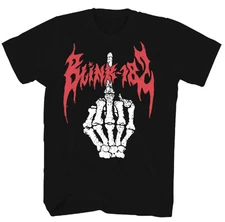 Middle Finger Rock and Roll Classic Black T Shirt Mens New BESTSELLER