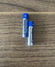Battery AAA 2 PCS Pack camelion Super Heavy-Duty AAA Batteries ( open box )
