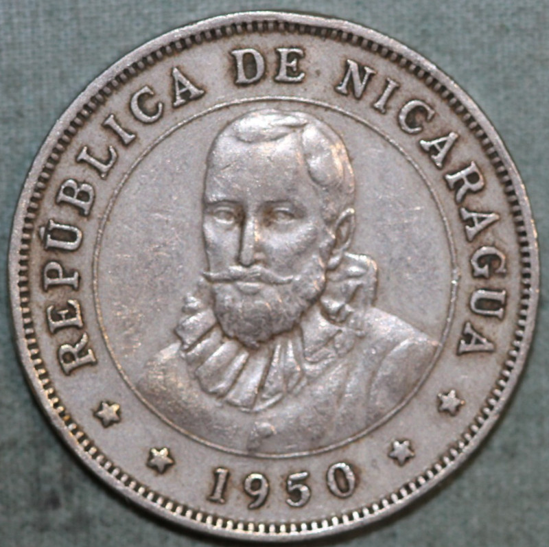 NICARAGUA 1950 50 CENTAVOS ~99 ¢ Tracked shipping