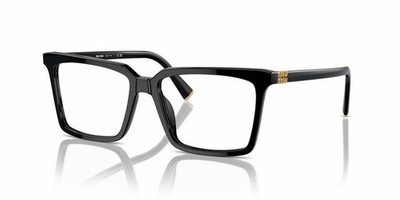 MIU MIU MU MU 08XV 16K101 Black Square Women Eyeglasses Rxable