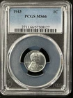 1943  1C Lincoln Wheat One Cent  PCGS MS66  57508127