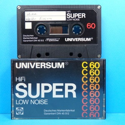   1x UNIVERSUM HiFi Super Low Noise C60 * Type 1 * Cassette Kassette * 1979