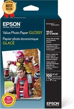 Glossy Photo Paper 4x6 Inch Value Pack 100 Sheets High Quality Print Paper