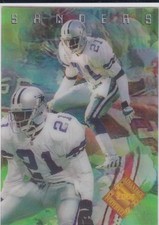 DEION SANDERS Cowboy 1996 Collector's Edge RARE VIDEO #'d/2000 SP Coach Prime $$
