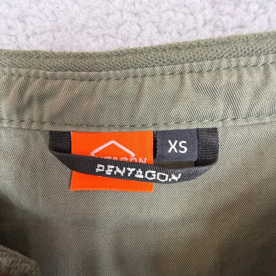 Camisa Pentágono Levantes Henley Para Hombres XS Camuflada Verde Manga Corta Informal Top Foto 3 de 4