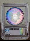 1997-P  Silver Eagle Toned ICG PR67 One Dollar American Eagle Bullseye Toning
